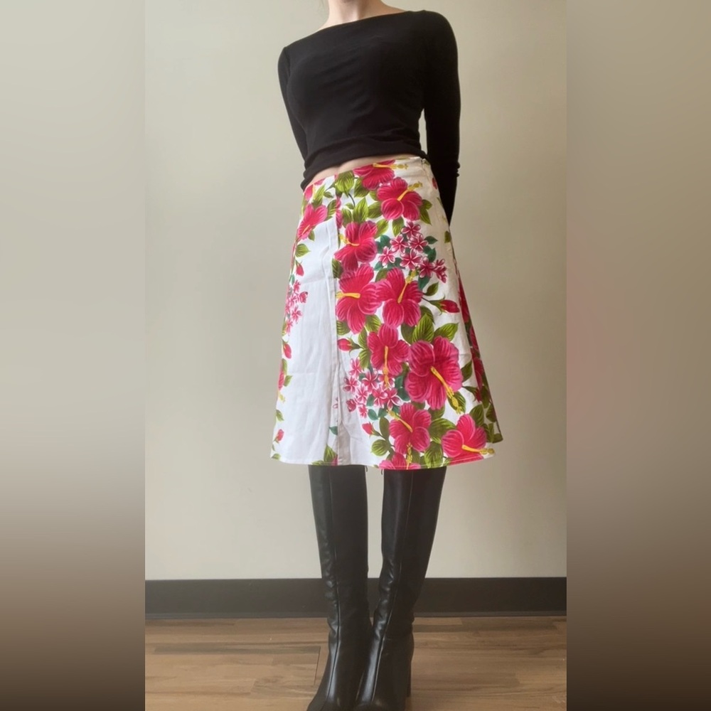 Live a Little Pink and White Floral Kids Dress